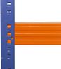 shelfplaza PRO 230x90x45 cm Schwerlastregal in blau-orange mit 6 Böden und 166 kg Traglast pro Boden Bild 3