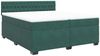 vidaXL Boxspringbett mit Matratze Dunkelgrün 200x200 cm Samt 3286411 Bild 2