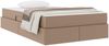 vidaXL Aufbewahrungsbett mit Matratze 2 pcs Cappuccino Leder 3399607 Bild 3