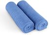 Premium Mikrofasertuch 300g/m² - Microsensation - 65x45cm ( Blau / 2er Pack ) Reinigungstücher Geschirrtücher - super saugfähige Küchentücher Bild 2