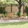 vidaXL Gartensofa-set 4 pcs Natur Massivholz Teak 3356852 Bild 1