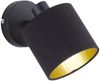 Wandleuchte, schwarz-gold, Spot verstellbar, H 19 cm, TOMMY Bild 2