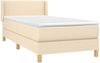 Polsterbett mit Matratze Stoff Creme 90x200 cm, Härtegrad: H2 [3130086] Bild 3