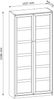 AX LIVING Wandbett Raiane PT90 Schrankbett in Weiß ohne Matratze Bild 3