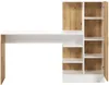 Vente-unique - MILARIA Büromöbel Holz, Platte BeigeWeiß - B 40 cm x H 120 cm x L 152,3 cm Bild 5