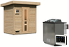 Karibu Sauna Hytti 1 naturbelassen mit 9 kW Bio-Ofen mit externer Steuerung Bild 2
