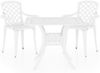 vidaXL 3-tlg. Bistro-Set Aluminiumguss Weiß 3070588 Bild 2