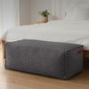 Green Bean® Indoor Sitzhocker Pouf 70x33x28cm EPS-Perlen Füllung -Home Linen Kuschelig Weich Waschbar - Drinnen Bodenkissen Liegekissen Sitzkissen Sitzhocker Sessel Kinder Erwachsene Stoff Dunkelgrau Bild 2