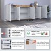OTTO home Sideboard BOLSENA, Kommode, Schrank,Lowboard mit 8 Fächer und offenes Ablagefach (1 St), Breite 200 cm,stehend/hängend,Fronten Hochglanz lackiert,Made in Italy Bild 3