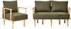 3-Sitzer Sofa Bouclé Stoff Dunkelgrün ASKER Bild 4