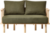 3-Sitzer Sofa Bouclé Stoff Dunkelgrün ASKER Bild 5