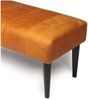 Bank Benea aus Leder und Mangoholz - 120 cm, Cognac Bild 5