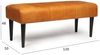 Bank Benea aus Leder und Mangoholz - 120 cm, Cognac Bild 2