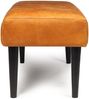 Bank Benea aus Leder und Mangoholz - 120 cm, Cognac Bild 4