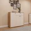 Kommode >KENDRAY< in Mauvelle Eiche Dekor / Sand - 113,4x98,3x34,9cm (BxHxT) Bild 3