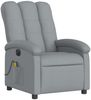 vidaXL Massagesessel Elektrisch Hellgrau Stoff 3204080 Bild 4