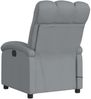vidaXL Massagesessel Elektrisch Hellgrau Stoff 3204080 Bild 5