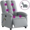 vidaXL Massagesessel Elektrisch Hellgrau Stoff 3204080 Bild 2