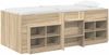vidaXL Loft Bettgestell mit Schrank 3 Stk. Sonoma-Eiche Holzwerkstoff 3423400 Bild 2