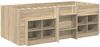vidaXL Loft Bettgestell mit Schrank 3 Stk. Sonoma-Eiche Holzwerkstoff 3423400 Bild 3