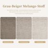 MODFU Gartenlounge-Set 2-Sitzer für 2 Personen, Industrie-Stil, (Holz-Kunststoff-Armlehnen, Ideal für Terrasse & Balkon, pflegeleicht, 1-tlg), 2-Sitzer Gartensofa in Graubeige mit Stahlgestell Bild 3