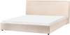 Bett mit Lattenrost Bouclé LAVAUR 180 x 200 cm Beige Bild 4