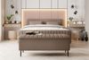 99rooms Lucio Boxspringbett mit Hocker Boucle-Stoff ANTHOLOGY Antilope 180x200 cm Bild 2