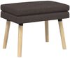 vidaXL Doppellagige Bank Dunkelbraun 60 x 40 x 46 cm Stoff 42038421 Bild 2