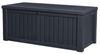 Keter Gartenbox Rockwood 570L Anthrazit naturgetreue Holzoptik Aufbewahrungsbox Truhe, abschließbar Bild 2