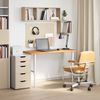 vidaXL Schreibtischplatte Hellbraun 120x50x2,5 cm Massivholz Eiche 4009019 Bild 3