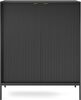 Highboard Nova Kommode 104cm schwarz 2-türig MDF Bild 2