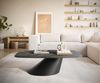 Couchtisch Edge Boot 120x70 cm Keramik Laminam® Noir Desir Braun Conis Metall Schwarz Bild 2