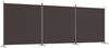 vidaXL 3-tlg. Paravent Braun 525x180 cm Stoff 350279 Bild 2