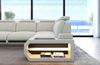 Stoff Ecksofa Siena L Form - Strukturstoff - elfenbein-schwarz - Rechts Bild 4