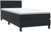 vidaXL Boxspringbett mit Matratze & LED Schwarz 90x210 cm Samt 3317153 Bild 5
