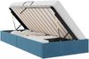 vidaXL Ottoman Bettgestell mit Speicher Dunkelblau 100 x 200 cm Samt 3442866 Bild 2