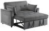 KLAM HOME Schlafsofa Klappbares Schlafsofa Freizeit-Sofa Sessel mit Schlaffunktion, Schlafsofa mit Getränkehalter und Kissen für Wohnzimmer Schlafzimmer Bild 4