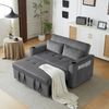 KLAM HOME Schlafsofa Klappbares Schlafsofa Freizeit-Sofa Sessel mit Schlaffunktion, Schlafsofa mit Getränkehalter und Kissen für Wohnzimmer Schlafzimmer Bild 5
