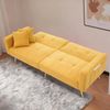 2-Sitzer Schlafsofa B 175 x T 64 x H 72 cm aus Lammwollstoff mit Schlaffunktion Bild 2
