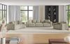 Sofa Designersofa Bigsofa MEGAN 3-Sitzer in Stoff Poso Beige Bild 2