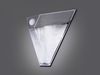 Dreieckige LED Solar Außenleuchte, Bewegungsmelder, Edelstahl, Downlight, IP43 Bild 3