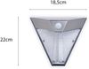 Dreieckige LED Solar Außenleuchte, Bewegungsmelder, Edelstahl, Downlight, IP43 Bild 3