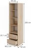 Kleiderschrank Elmo Sonoma 50 x 200 cm Vicco Bild 2