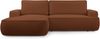 AX LIVING Ablia Sofa L Form mit Schlaffunktion Ziegelrot 267 cm L Bild 3
