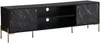 Vente-unique - CIEMILA TV unit Holz, Platte Schwarz - B 40 cm x H 55 cm x L 180 cm Bild 3