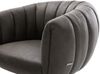 Freischwinger Jada-Flex Mikrofaser Anthrazit Vintage Freischwinger flach Weiß Taschenfederkern Bild 4