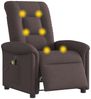 vidaXL Massagesessel Elektrisch Dunkelbraun Stoff 3303249 Bild 3