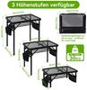 SEHAUSEU Campingtisch klappbar Klapptisch höhenverstellbarer Grilltisch Bild 2