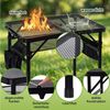 SEHAUSEU Campingtisch klappbar Klapptisch höhenverstellbarer Grilltisch Bild 3