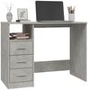 vidaXL Schreibtisch mit Schubladen Betongrau 102x50x76cm Holzwerkstoff 823036 Bild 4